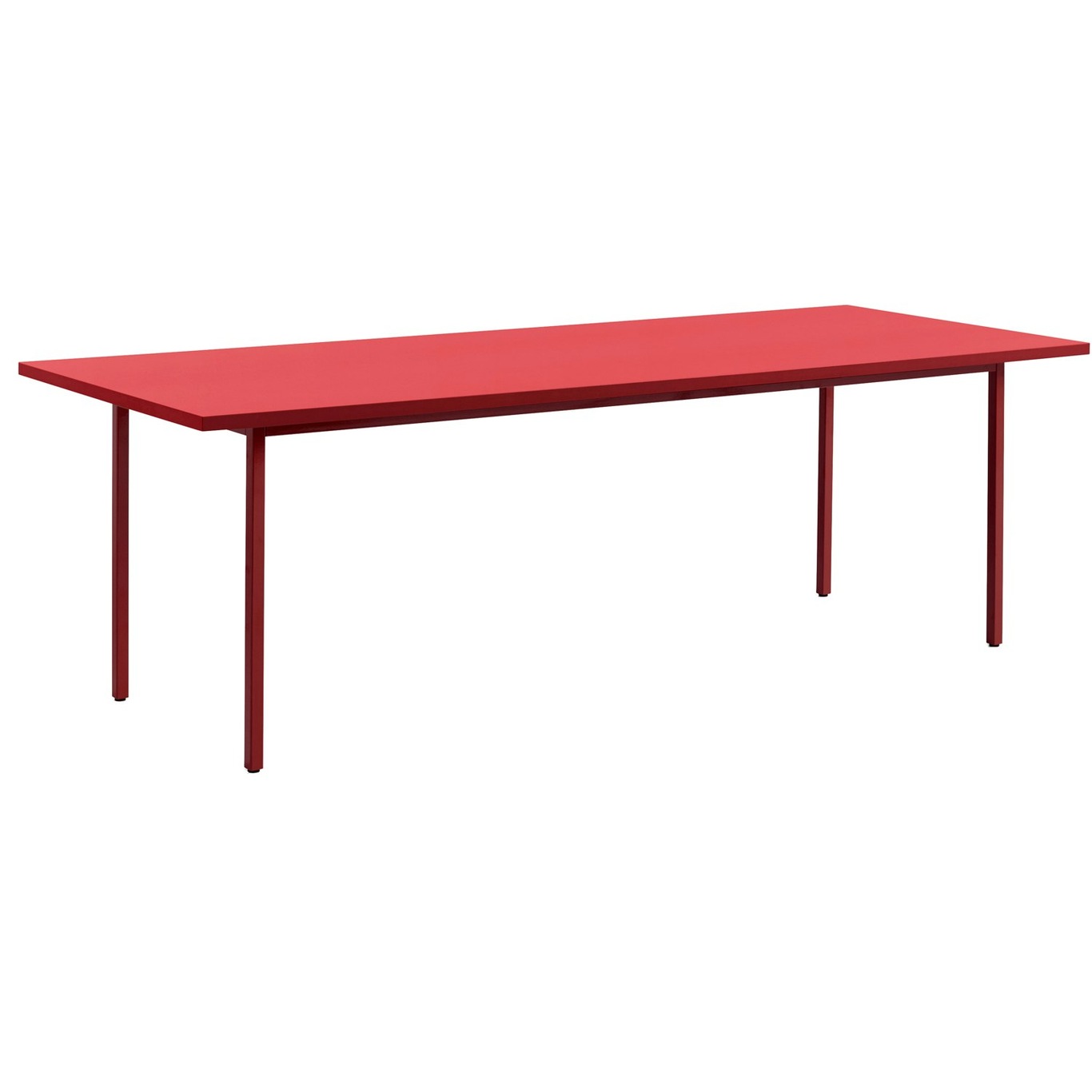 TwoColour Tisch 240x90 cm, Weinrot / Rot