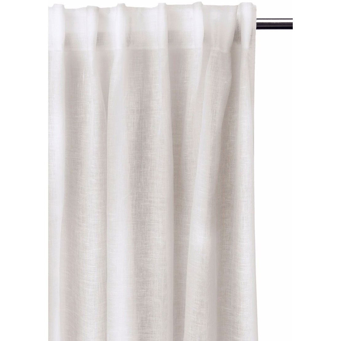 Dalsland Vorhang mit Faltenband 145x290 cm, Weiß