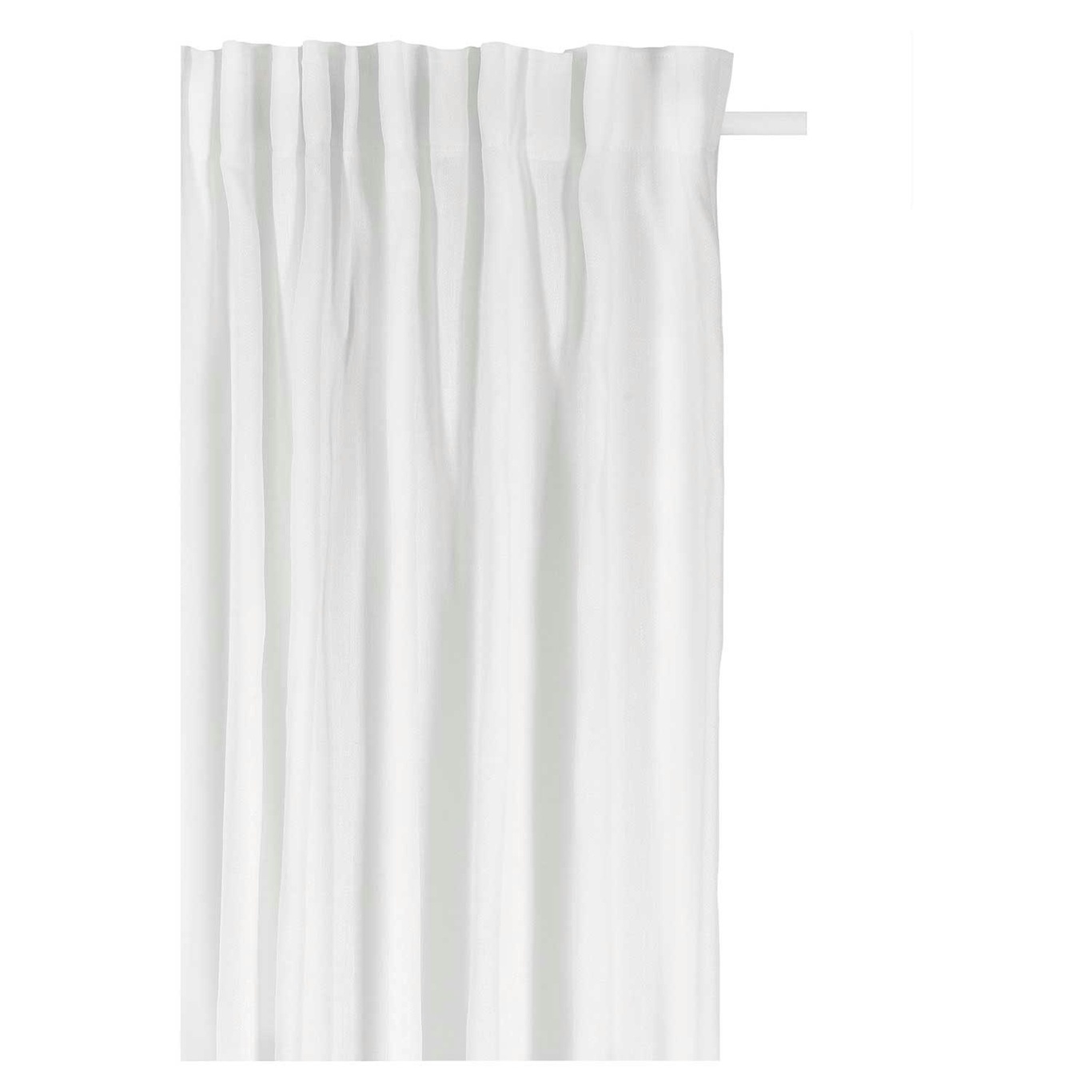 Svealand Vorhang mit Faltband 145x290 cm, Weiß