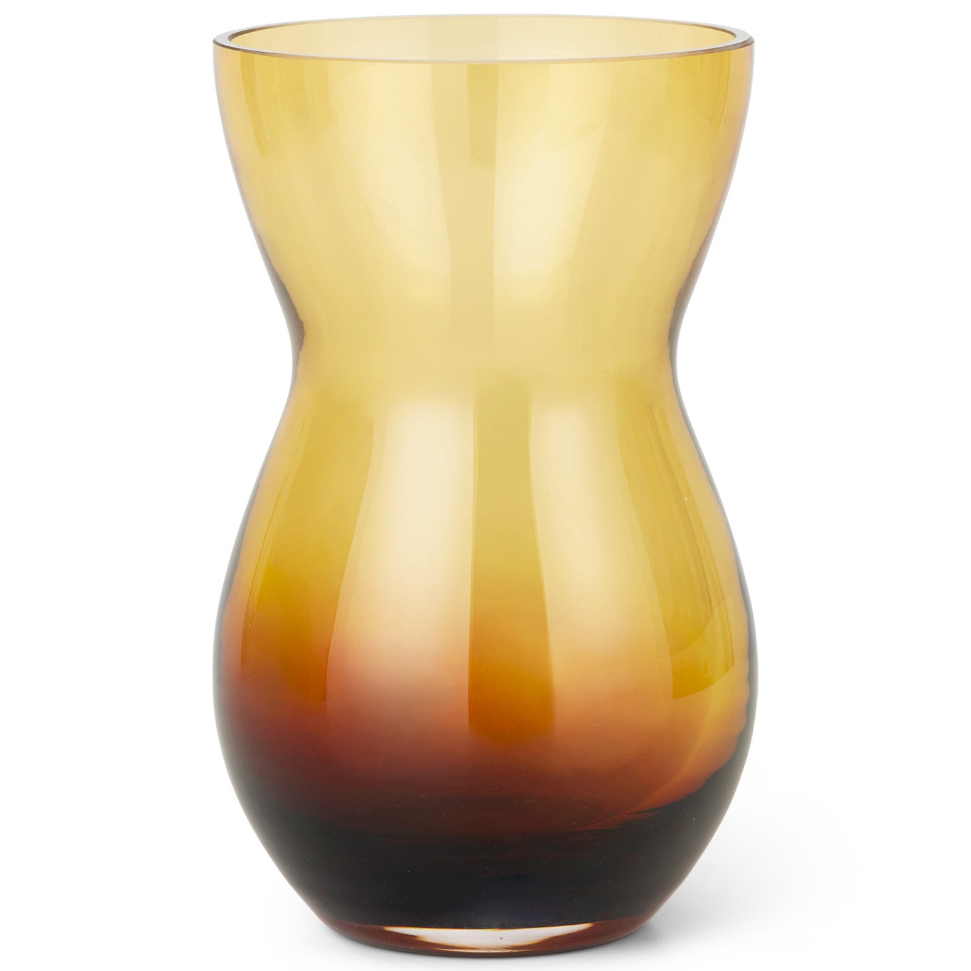 Calabas Duo Vase, Amber / Burgunderrot