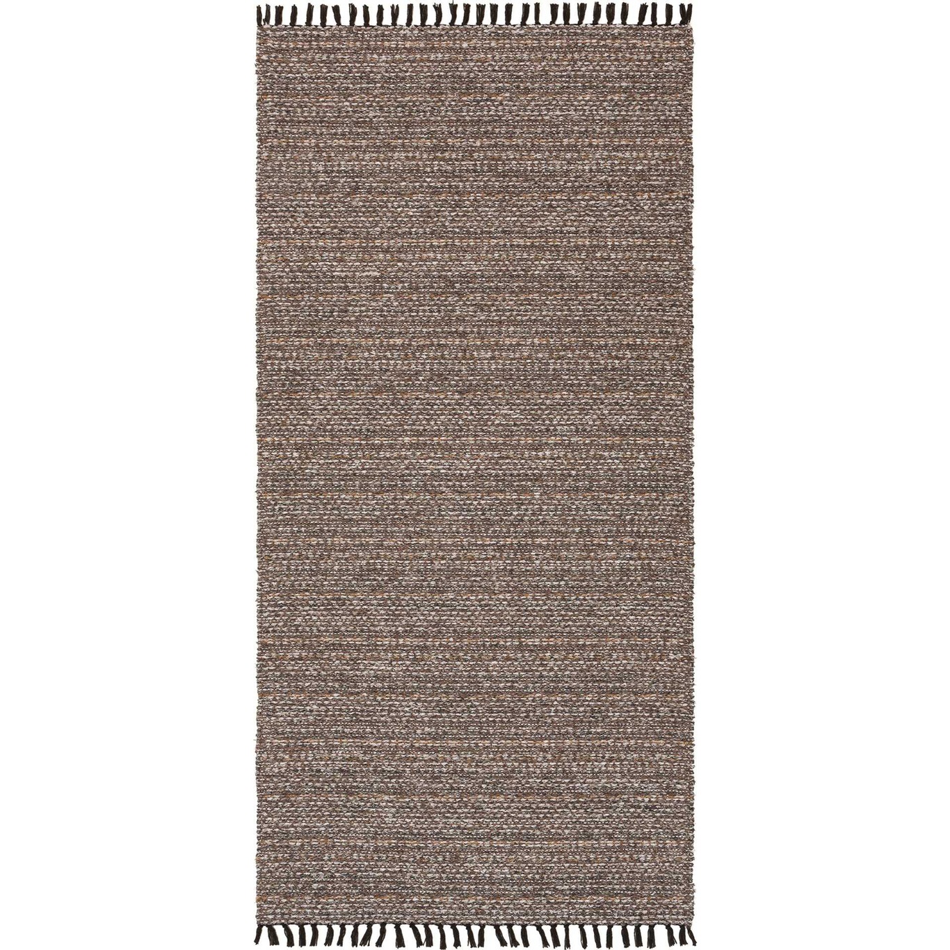 Cotton Tova Teppich 70x200 cm, Dunkelbraun