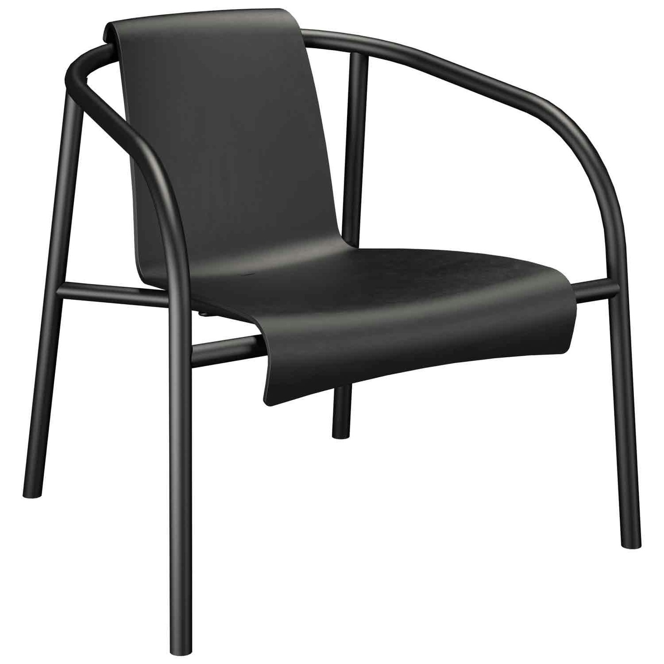 NAMI Lounge Stuhl, Schwarz