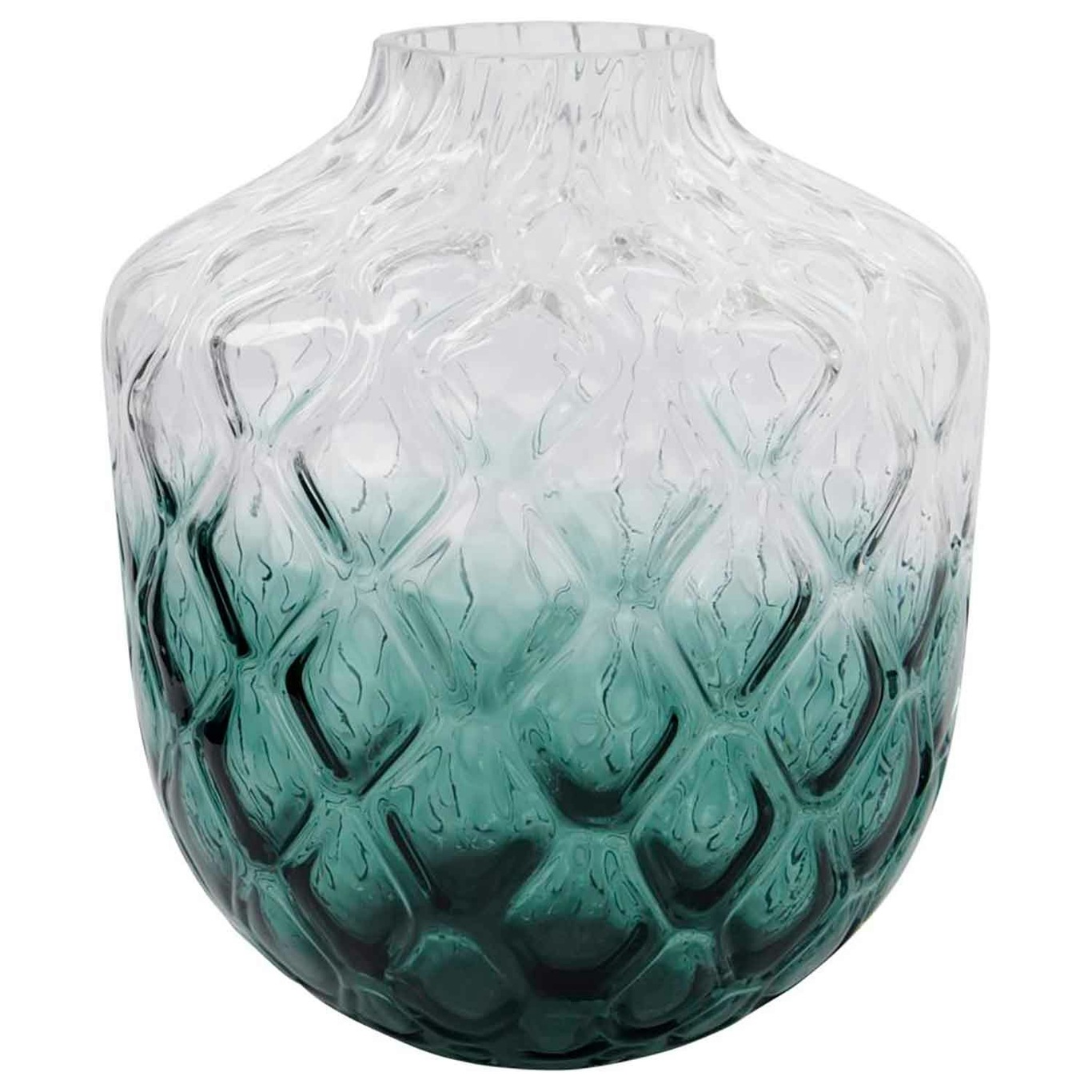 Art Deco Vase, Grün