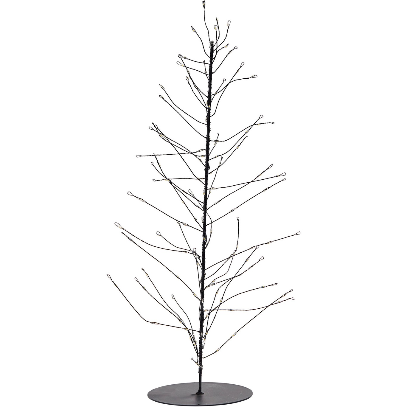Glow Weihnachtsbaum mit Beleuchtung Metall, Ø12x45 cm