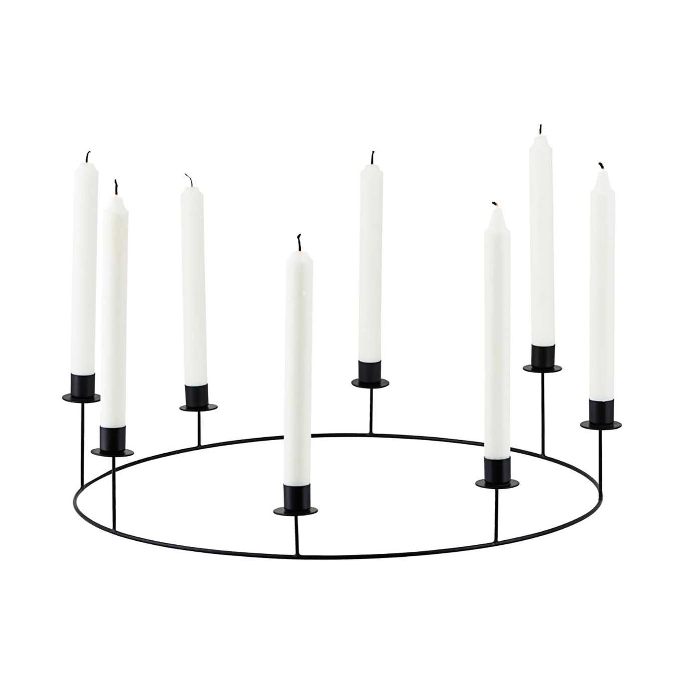 Ring Kerzenständer Ø50 cm, Schwarz