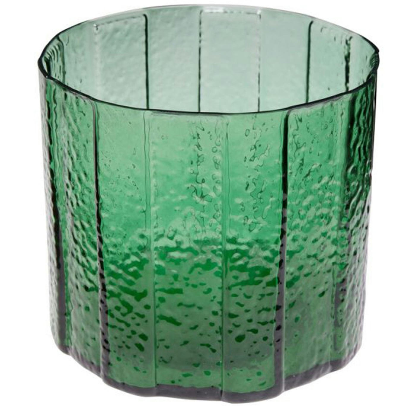 Emerald Vase 20 cm, Grün