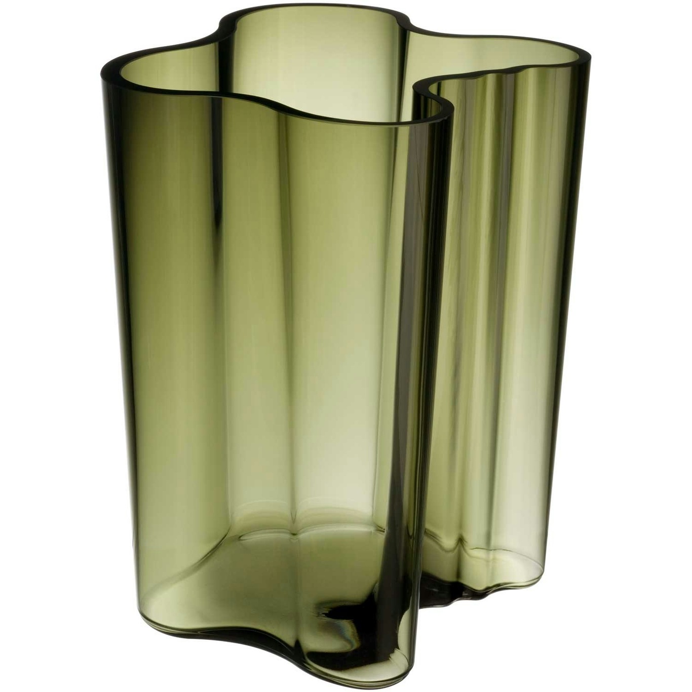 Alvar Aalto Vase 18 cm, Moosgrün