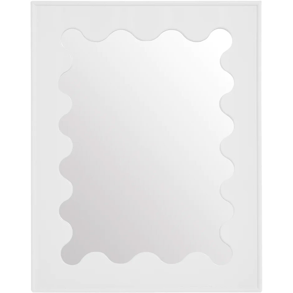 Ripple Lacquer Spiegel, Weiß