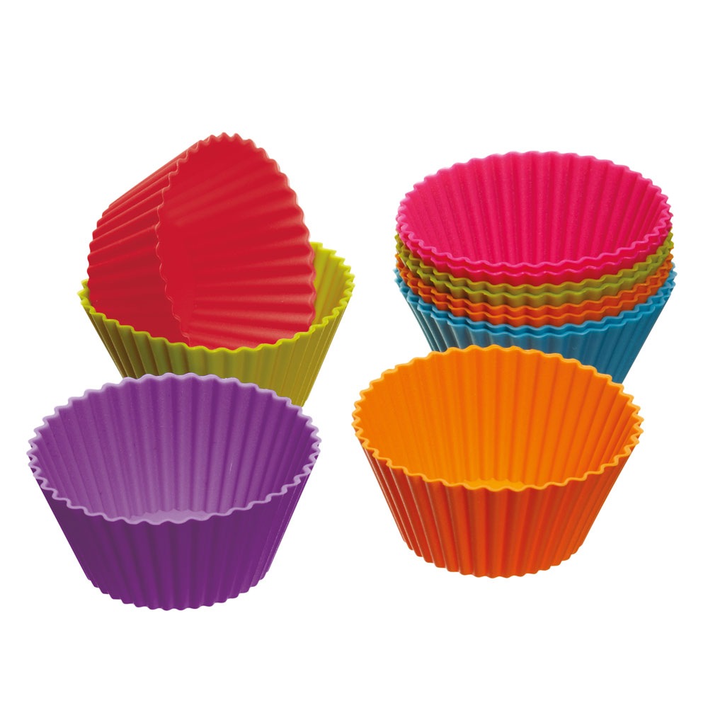 Colourworks Muffinsform Silikon, 12er-Pack, 7cm