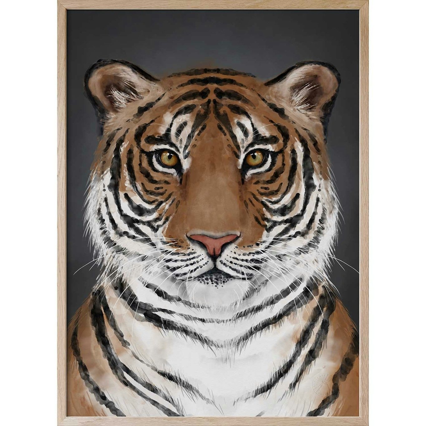 Tiger Poster, 21x30 cm