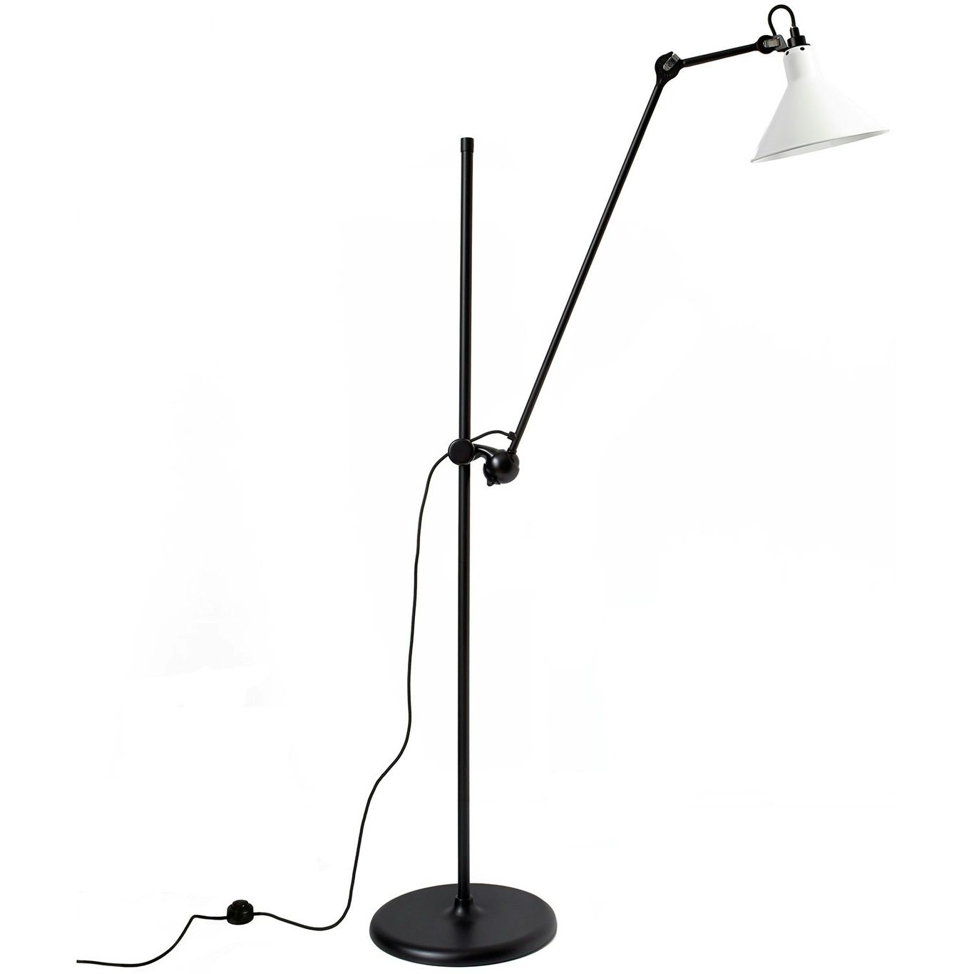 La Lampe Gras N°215 Stehlampe, Schwarz / Weiß