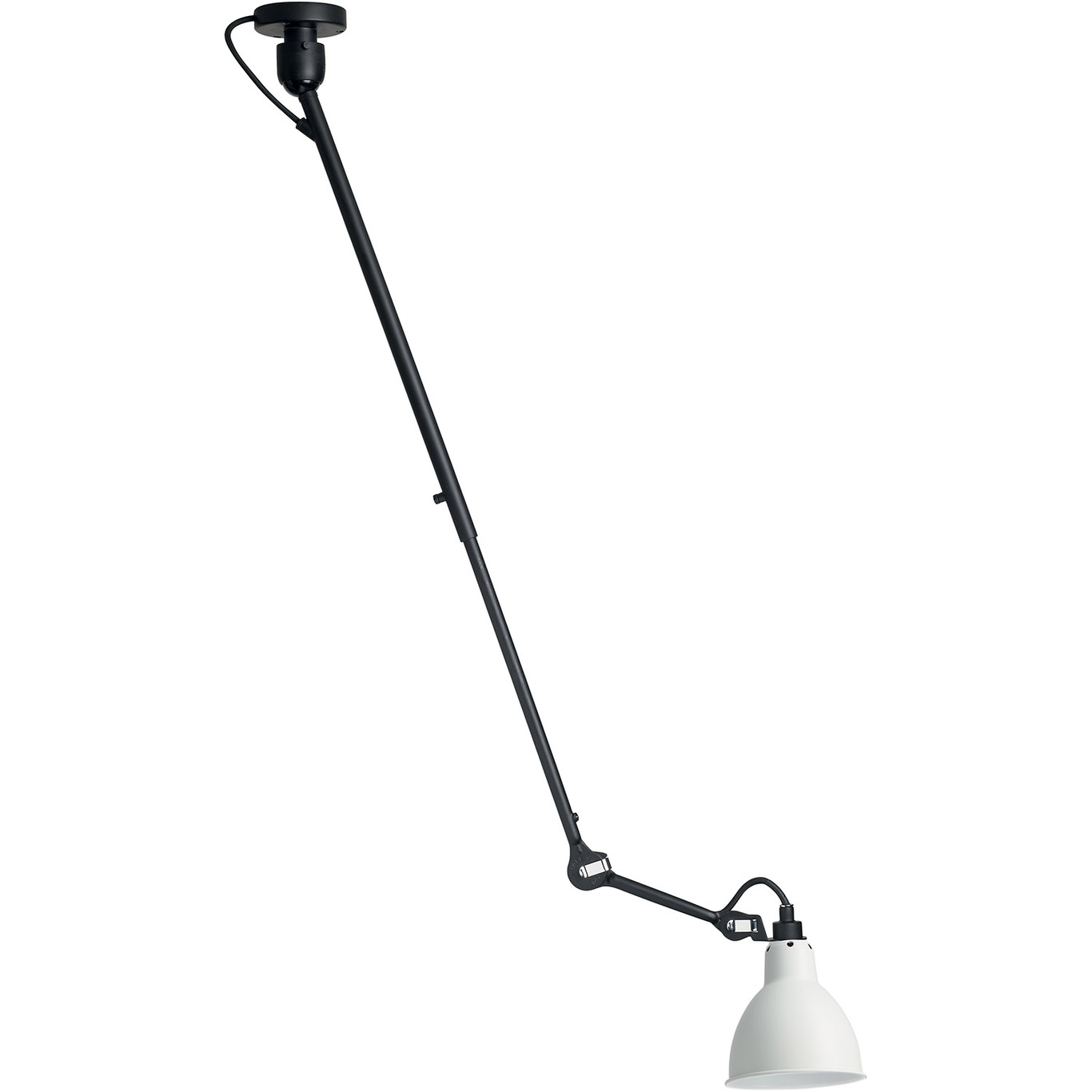 Lampe Gras N°302 Deckenlampe, Schwarz / Weiß