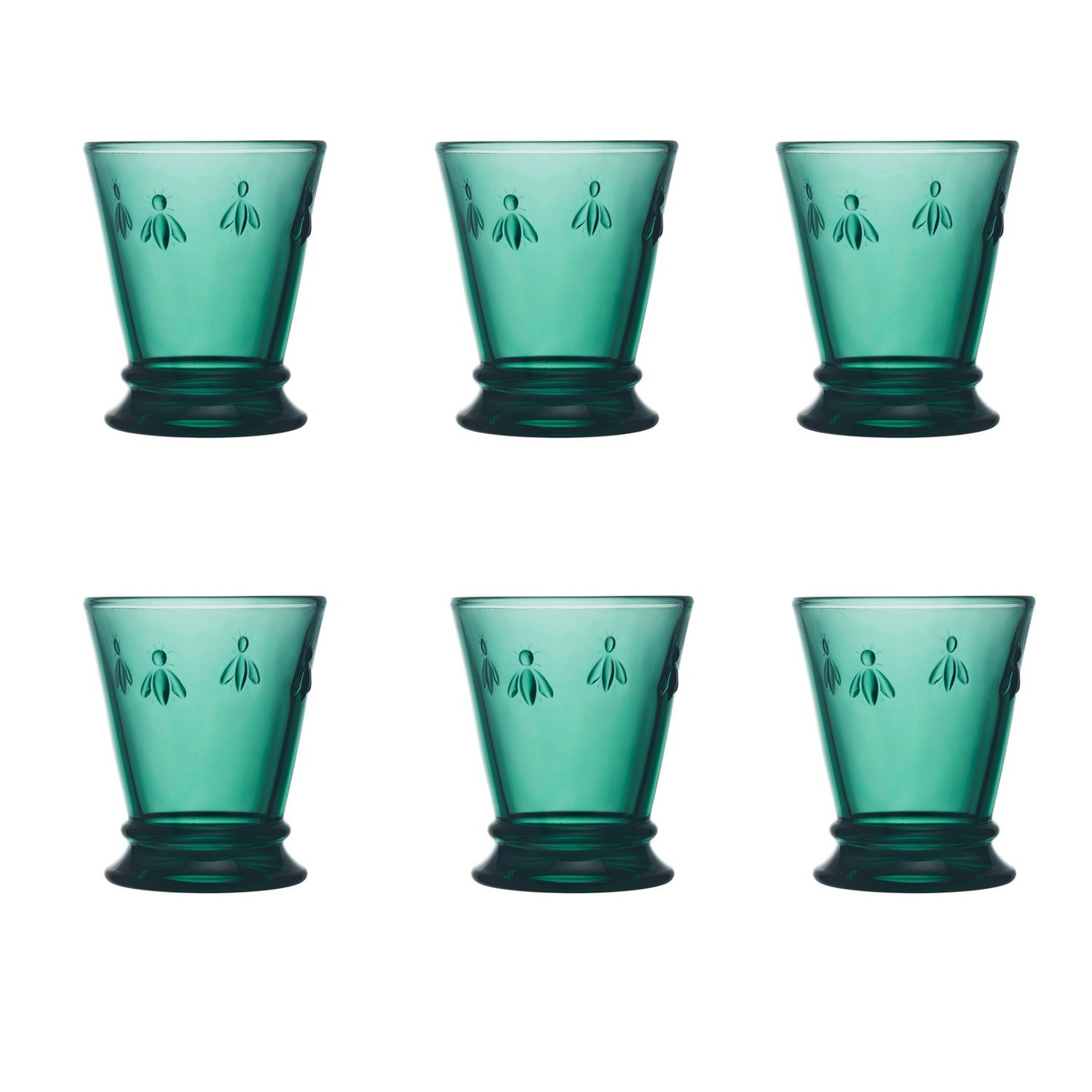 Abeille Trinkglas 6-er Set, Emerald