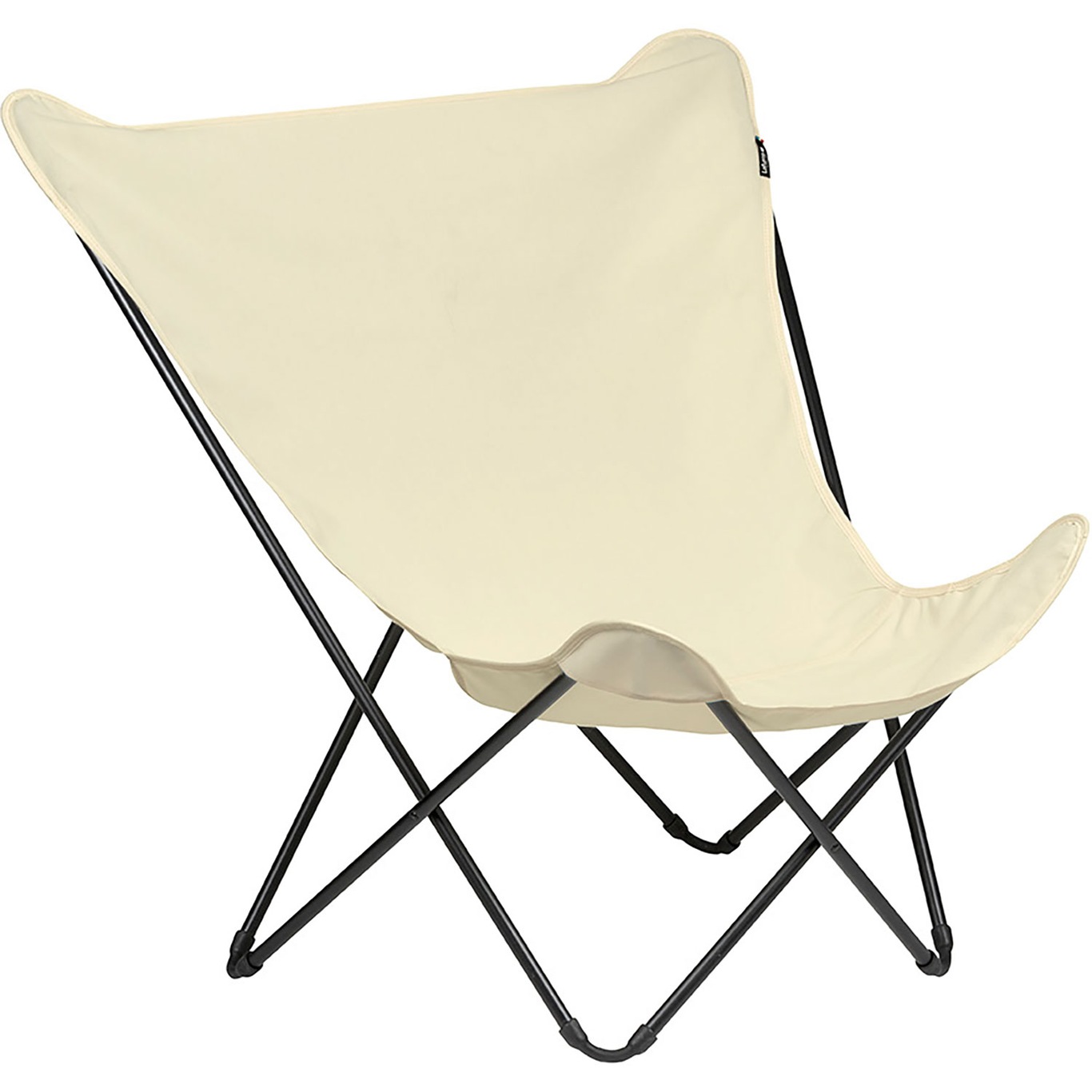 POP UP XL Liegestuhl, Naturweiß/Schwarz