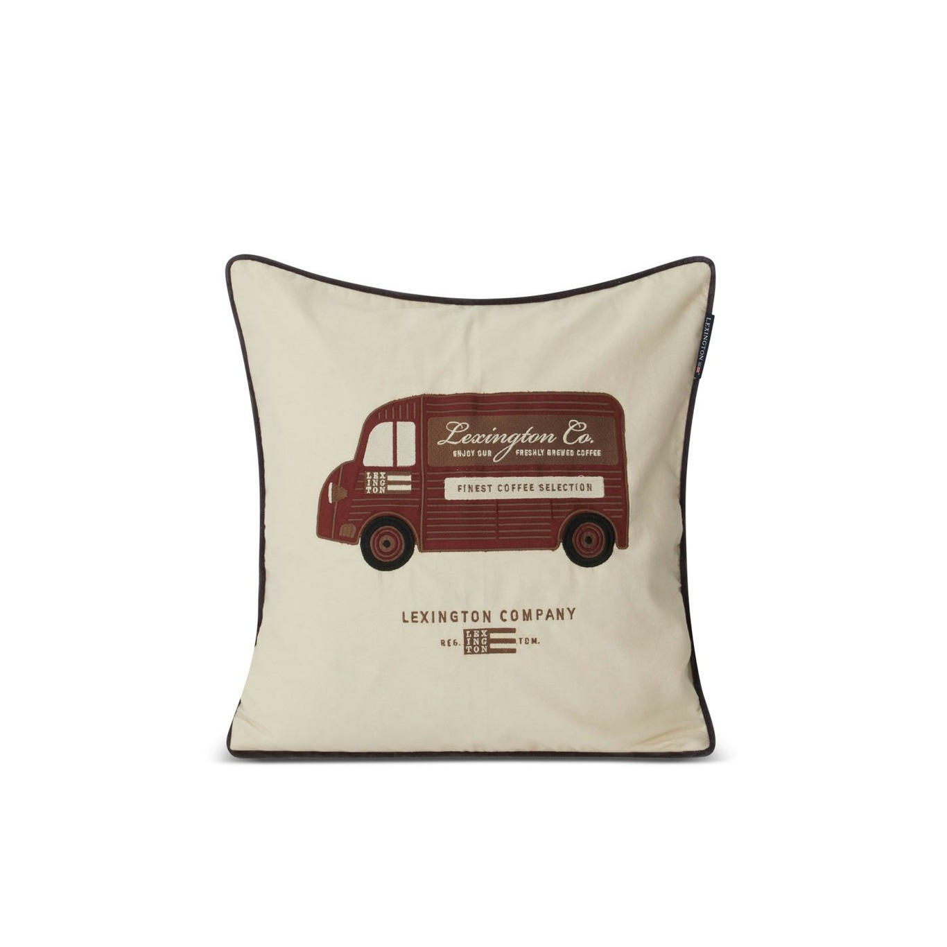 Coffee Truck Organic Cotton Twill Kissenbezug 50x50 cm