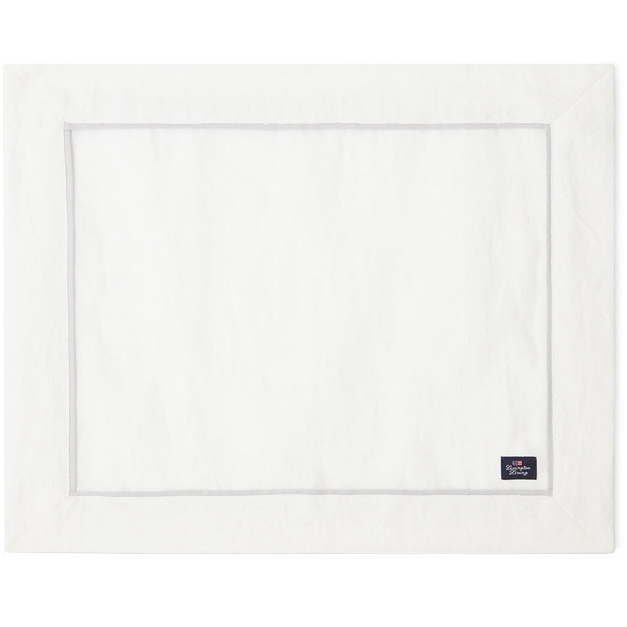 Cotton/Linen Twill Tischset 40x50 cm, Weiß