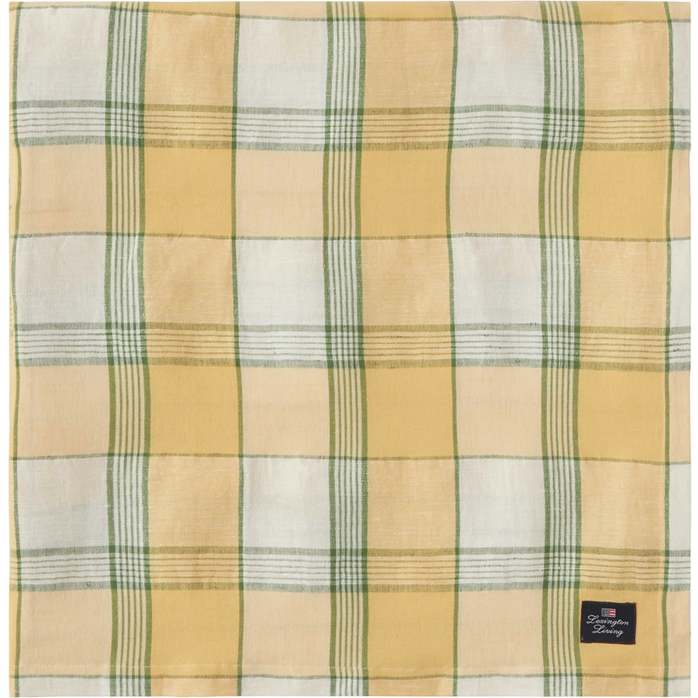 Easter Linen/Cotton Tischdecke Gelb/Weiß, 150x350 cm