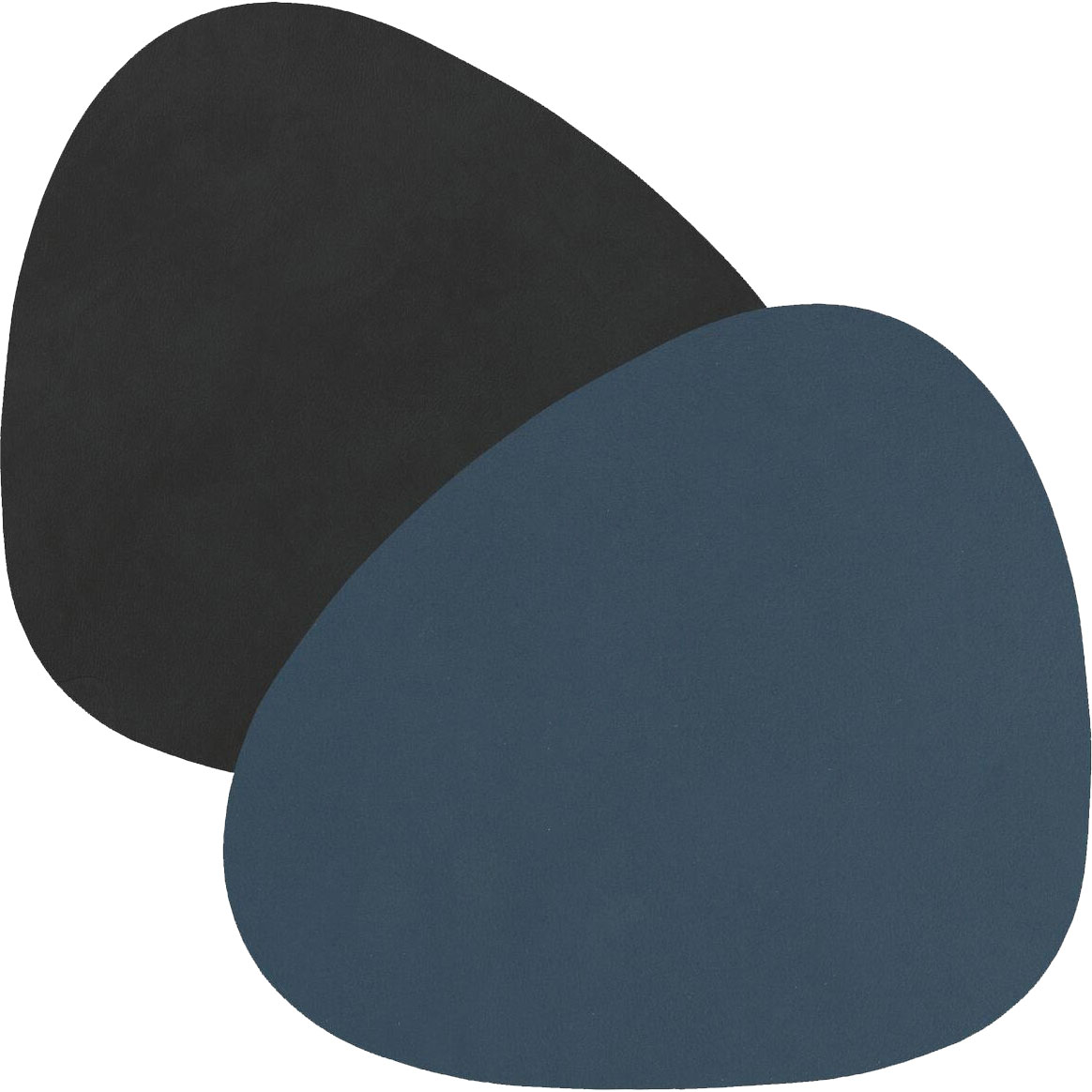 Curve Untersetzer 11x13cm, Dark Blue/ Black