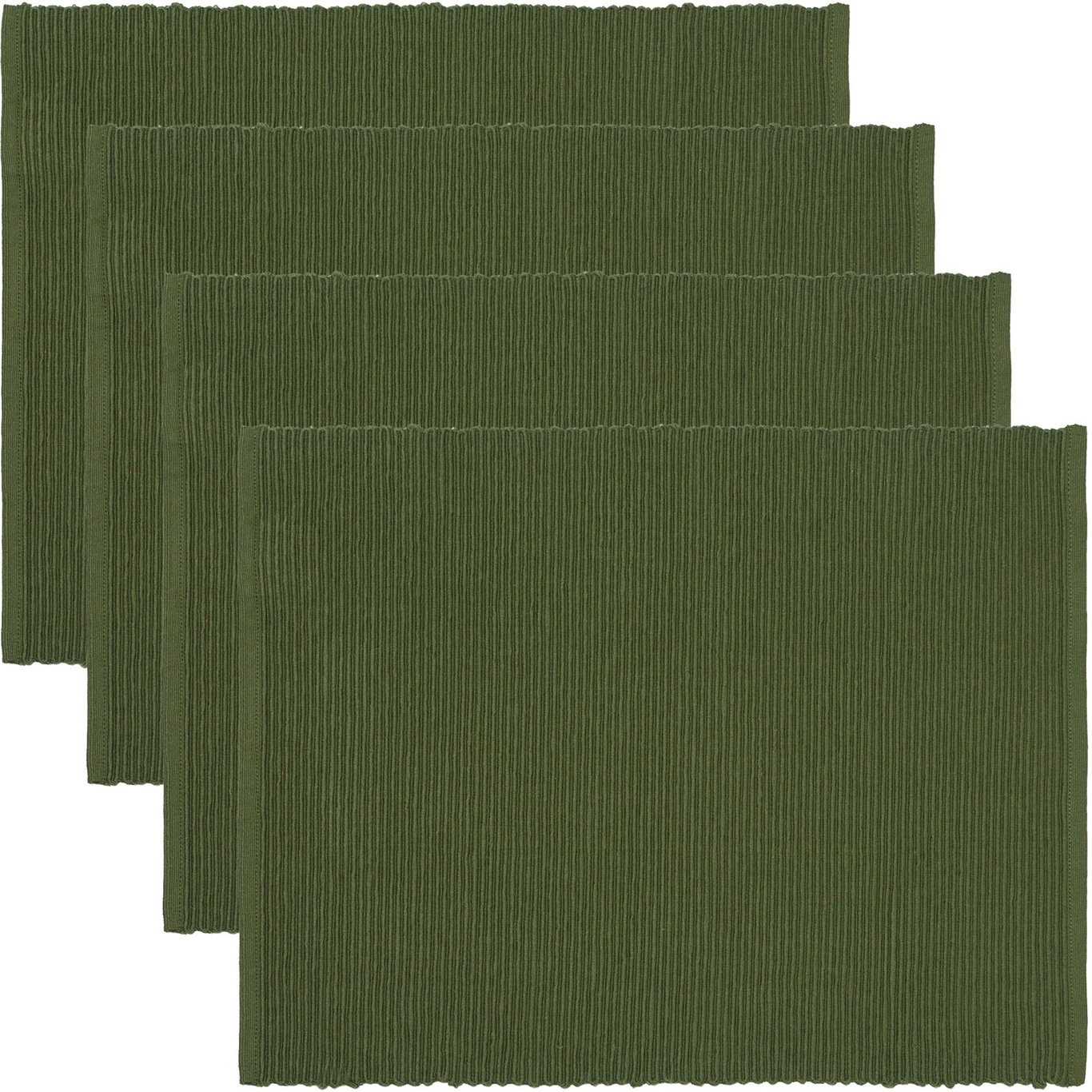 Uni Tischset 35x46 cm 4-er Set, Dark Olive Green