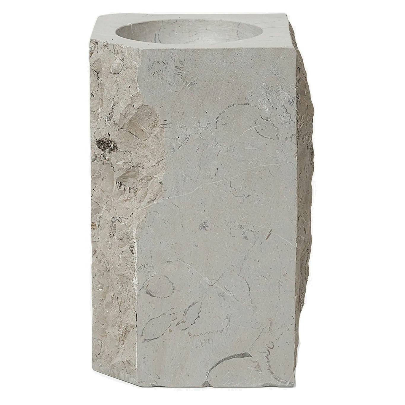 Gallery Object Light Kerzenhalter 18 cm, Grauer Marmor
