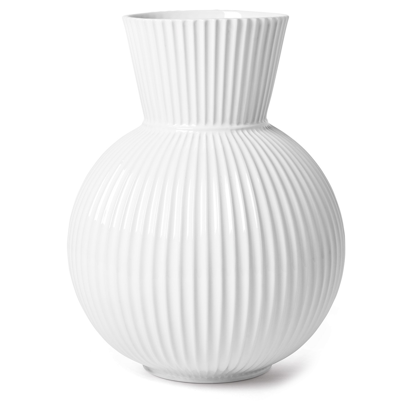 Tura-Vase Weiß, 34 cm