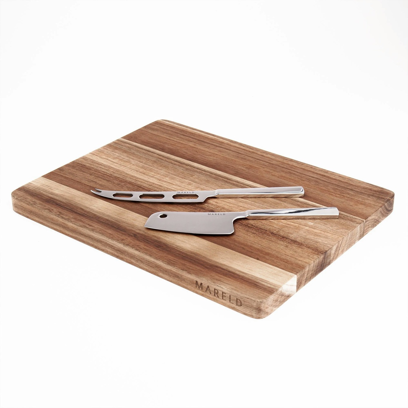 Cutting Board With 2 Cheese Knifes - Mareld @ | Schneidebretter