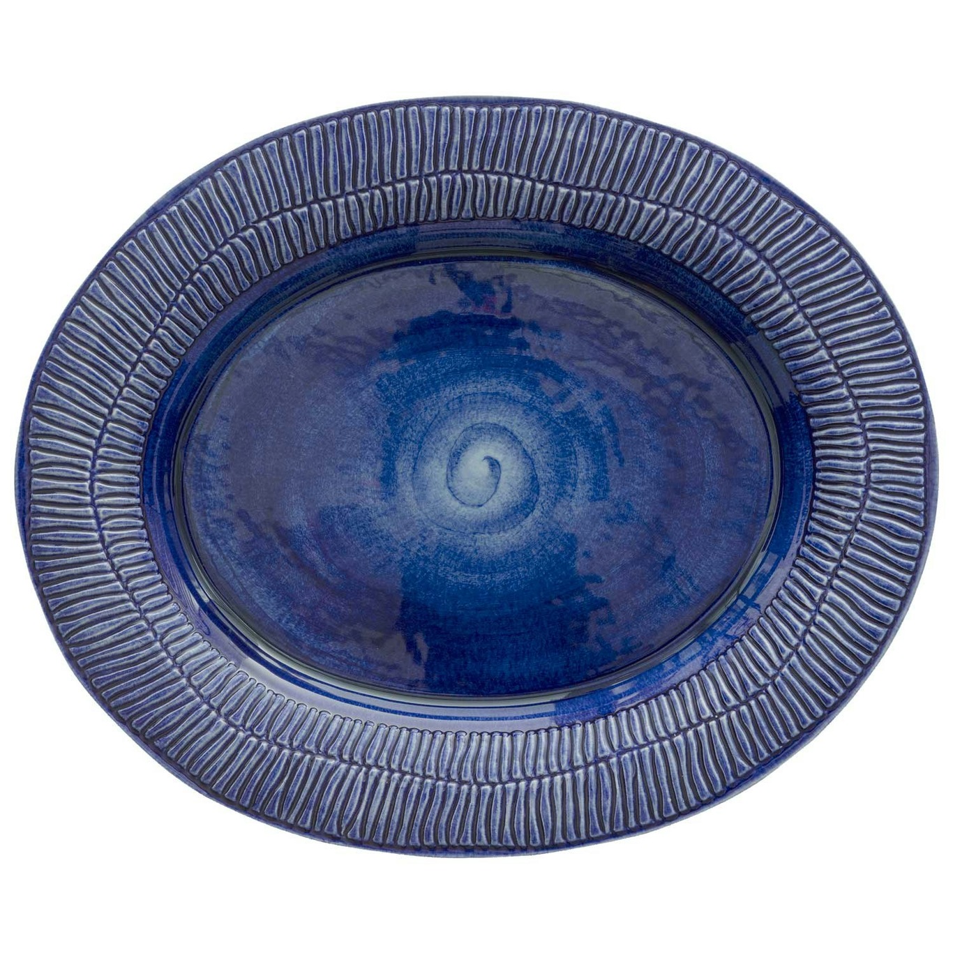 Stripes Platte 35x30 cm, Blue