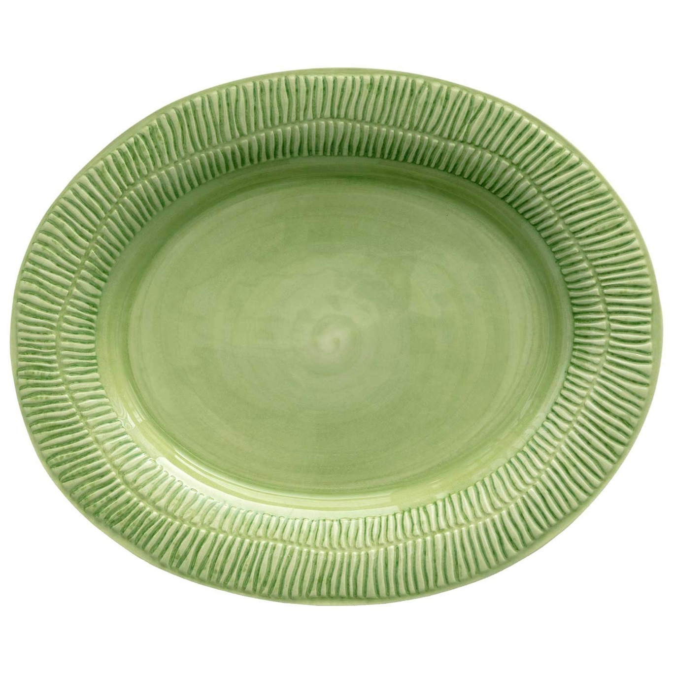 Stripes Platte 35x30 cm, Green