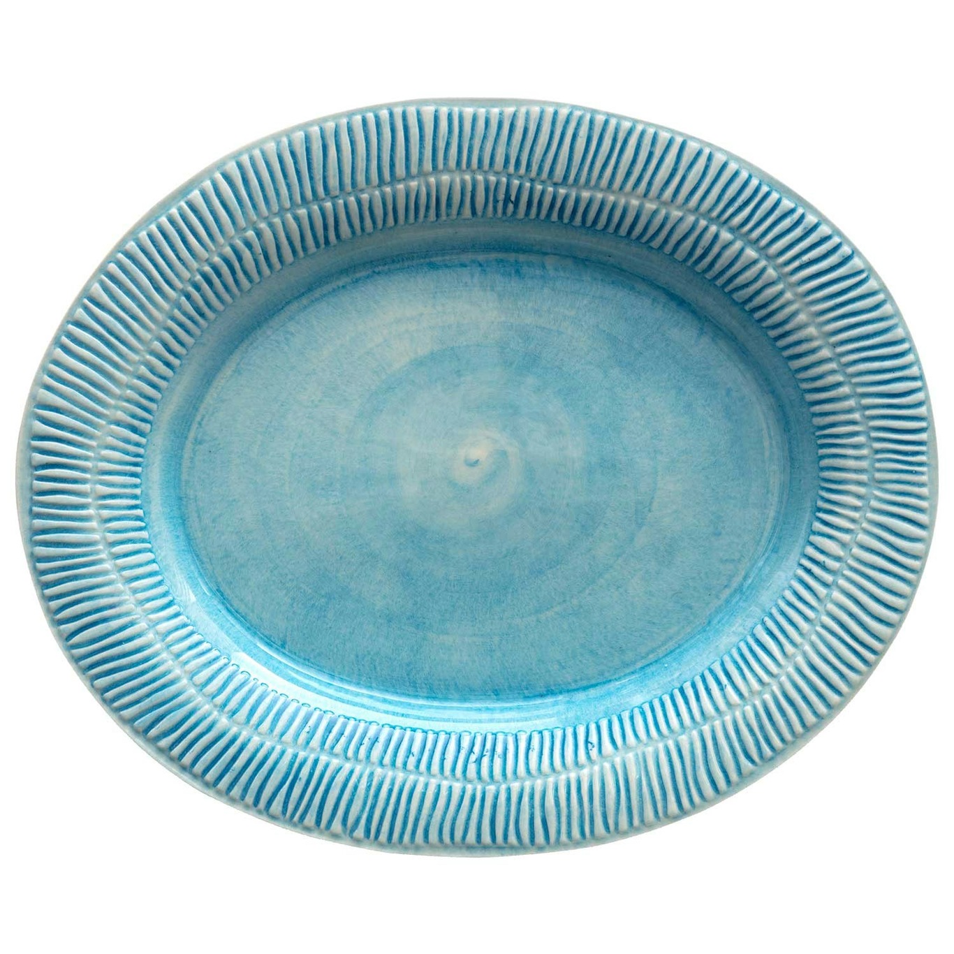 Stripes Platte 35x30 cm, Turquoise