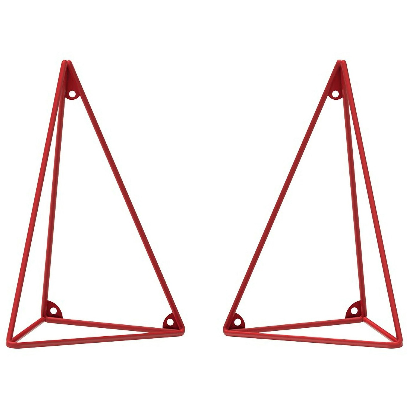 Pythagoras Konsole 2er-Set, Rot