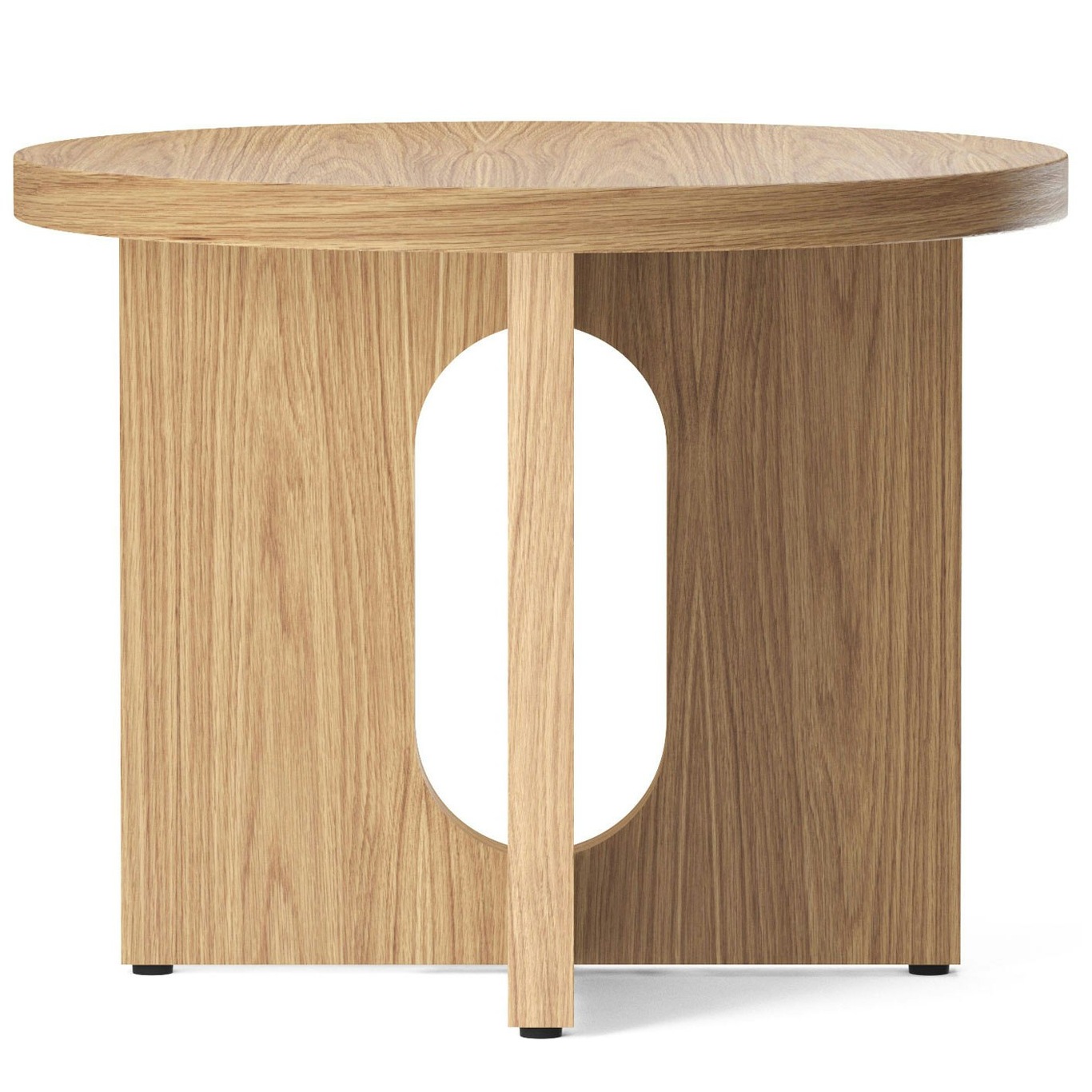 Androgyne Side Table Ø50 cm, Natural Oak / Natural Oak
