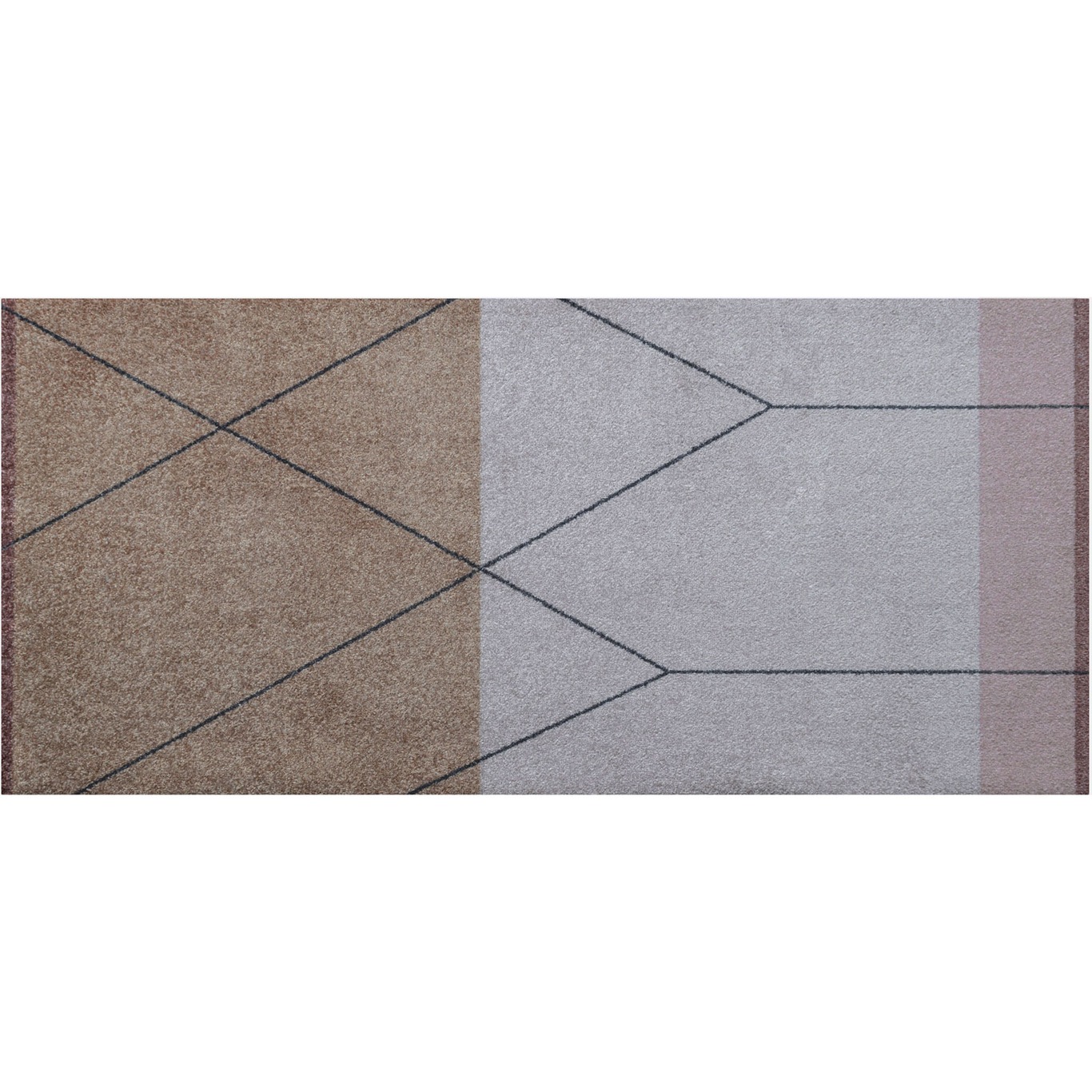 Linea Teppich 70x150 cm, Sand