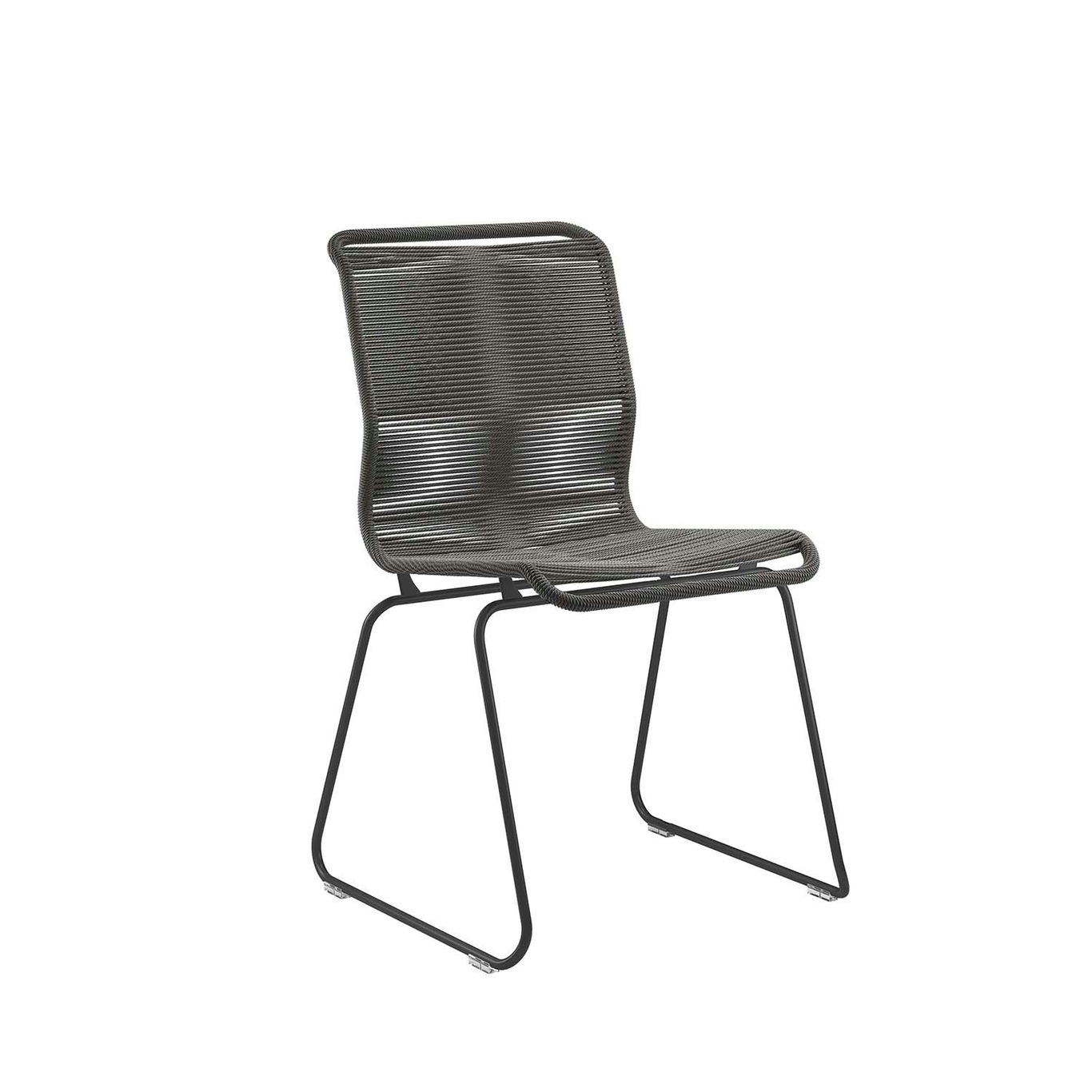 Panton One Stuhl, Schwarz Papier / Schwarz