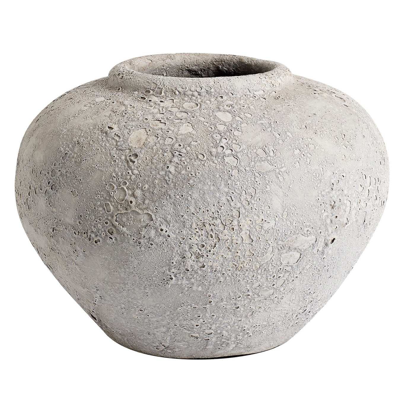 Luna Vase Grau, 18 cm