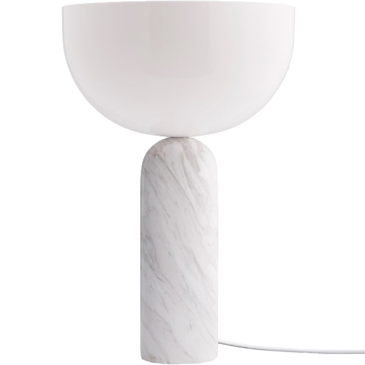 Kizu Tischlampe Large,  Weiß Marmor