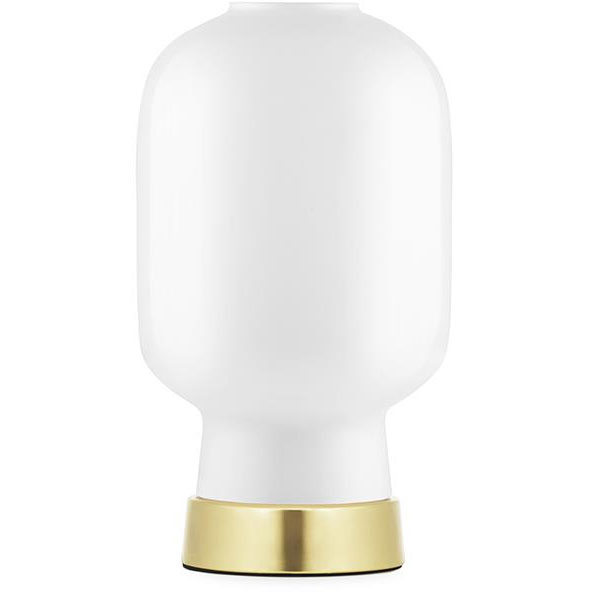 Amp Tischlampe, Weiß / Messing