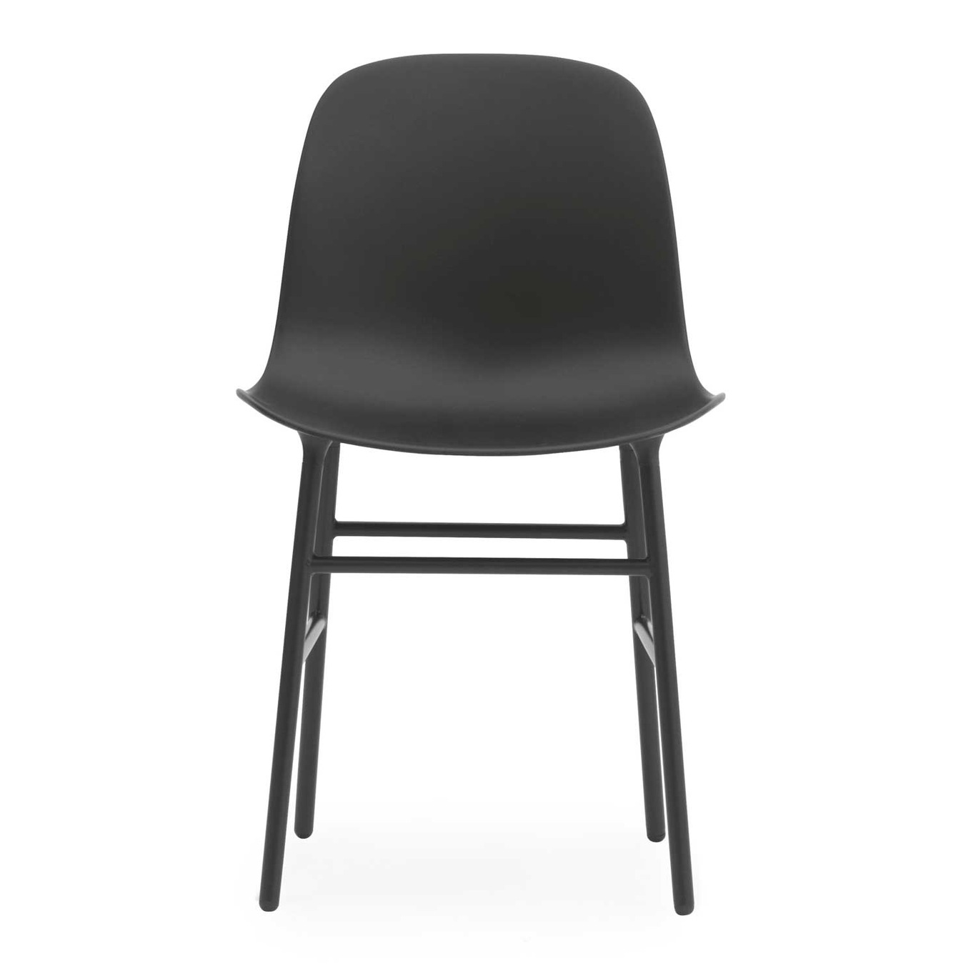 Form Stuhl, Schwarz/Stahl