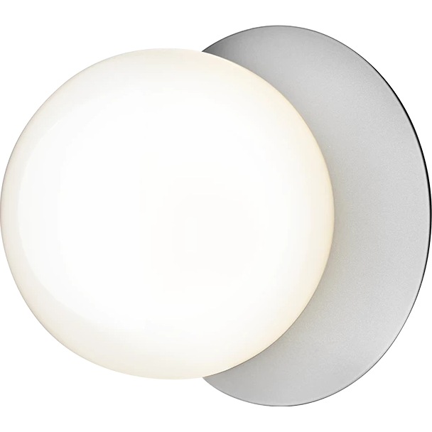 Liila 1 Wand- Und Deckenlampe 165 mm, Light Silver / Opal