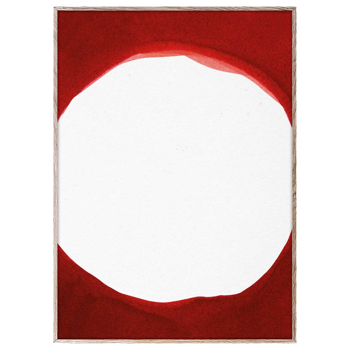 Ensō Red III Poster, 30 x 40 cm