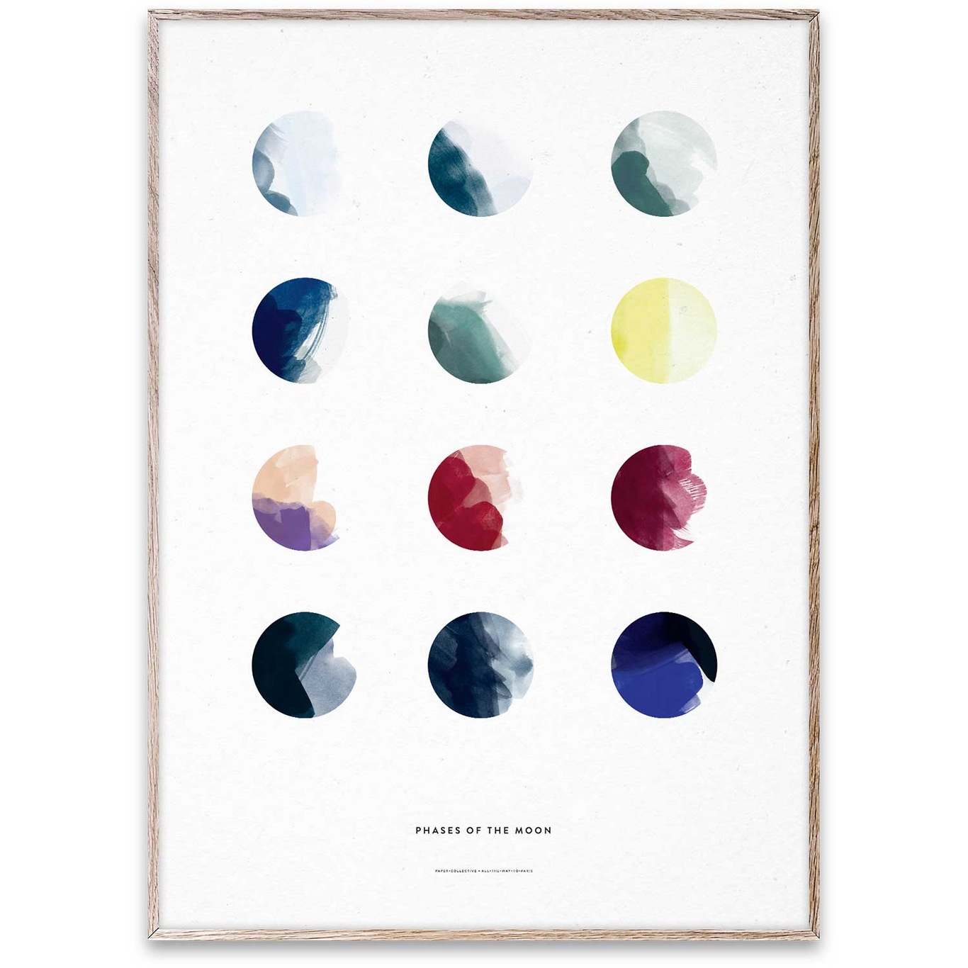 Moon Phases Poster, 50 x 70 cm