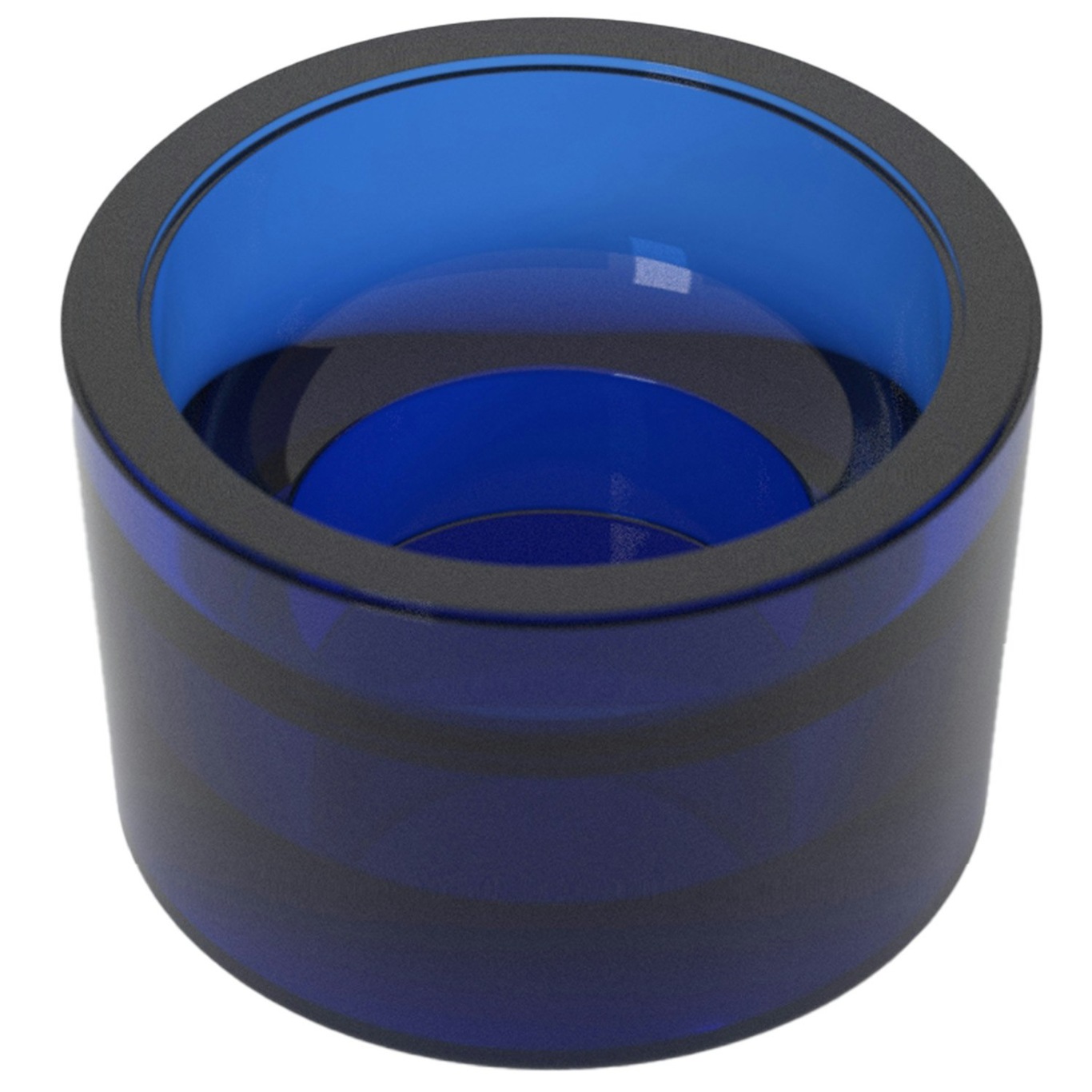 Optika Kerzenhalter 6 cm, Blau