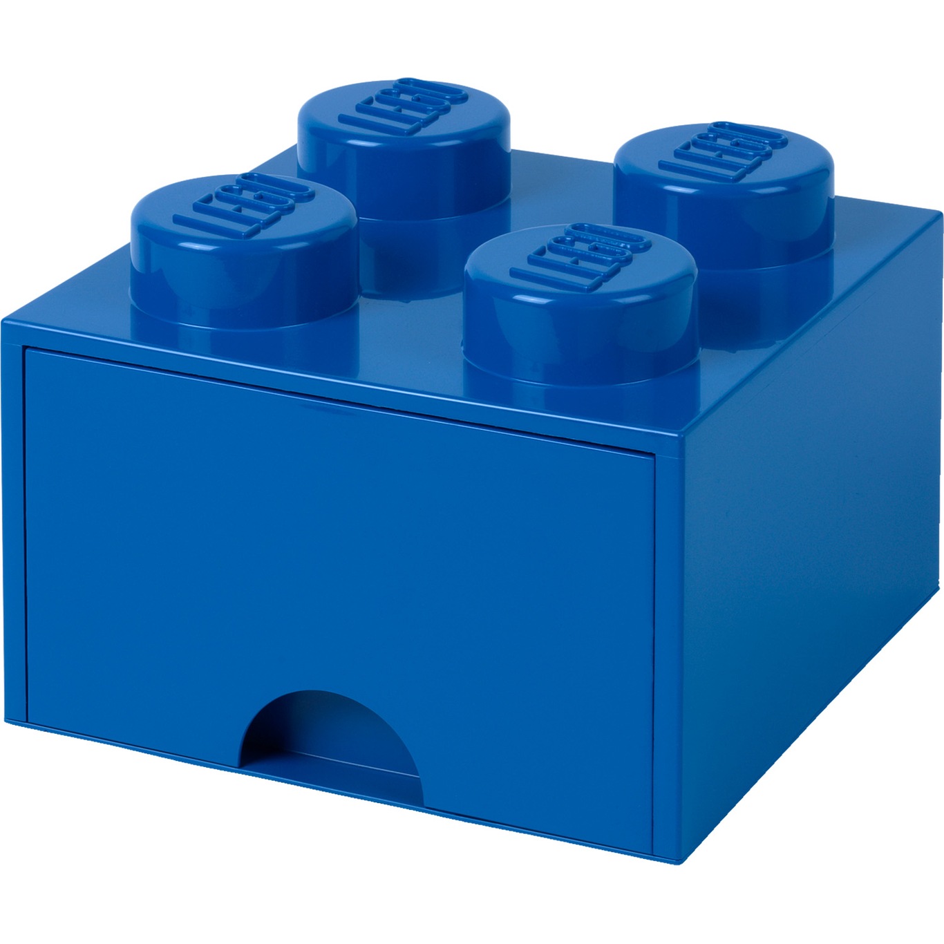 LEGO® Aufbewahrung mit Schublade 4 Knöpfe, Blau