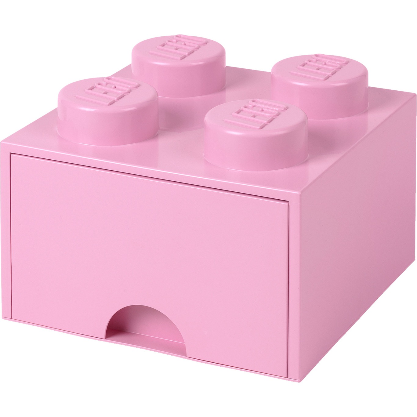LEGO® Aufbewahrung mit Schublade 4 Knöpfe, Helllila