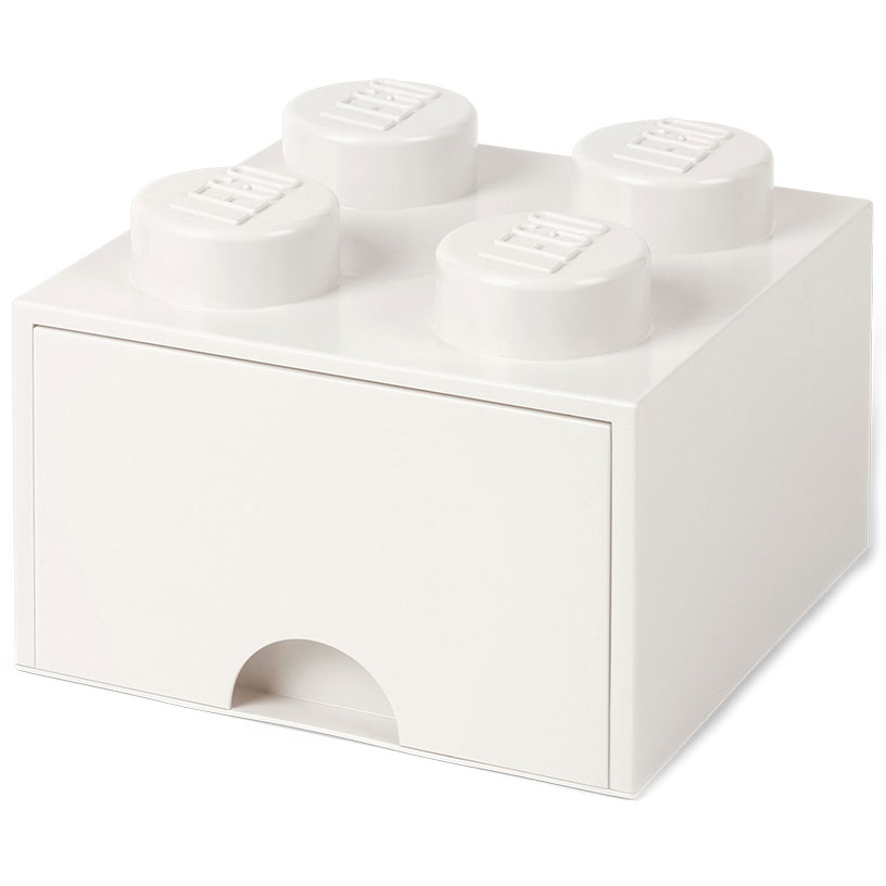 LEGO® Schublade 4 Knöpfe, Weiß