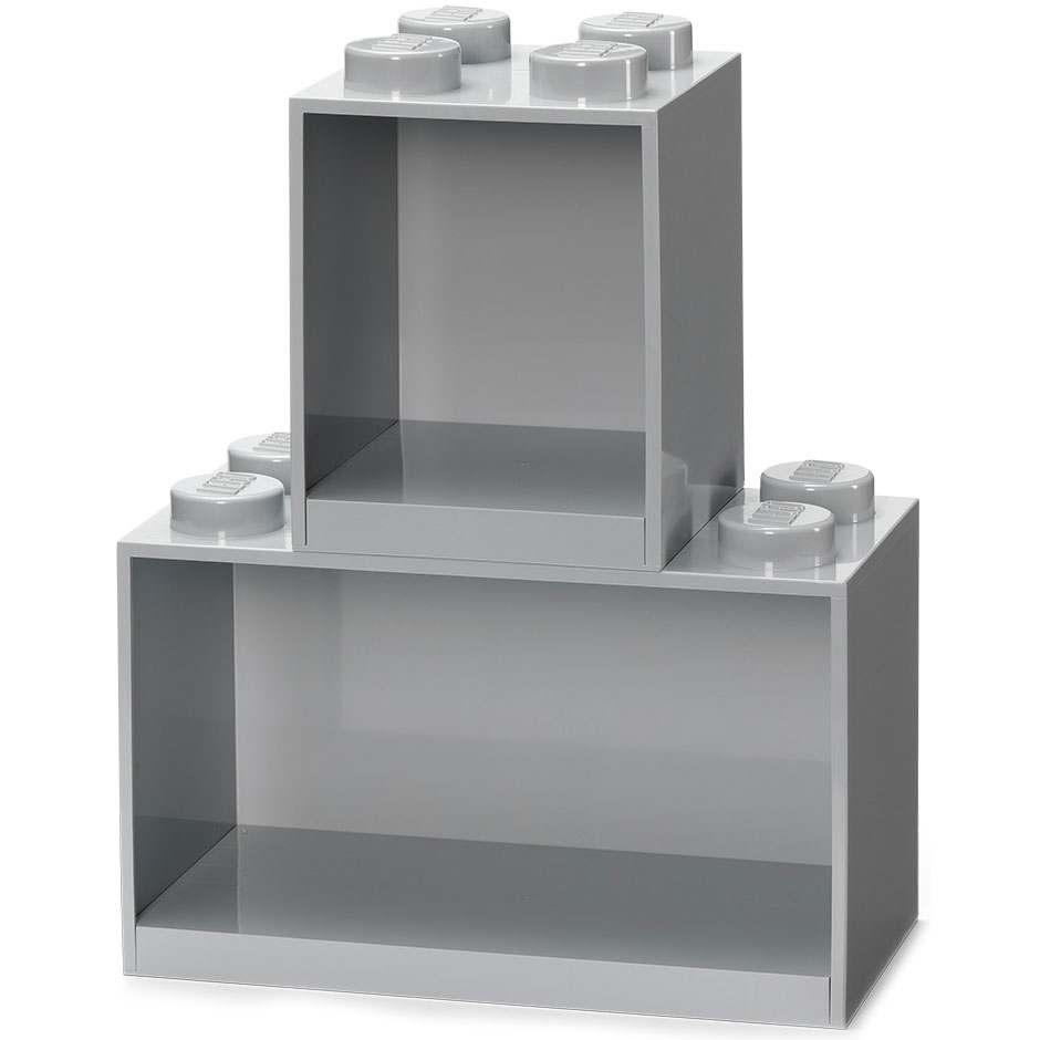 LEGO® Regalböden 2-er Set, Medium Stone Grey