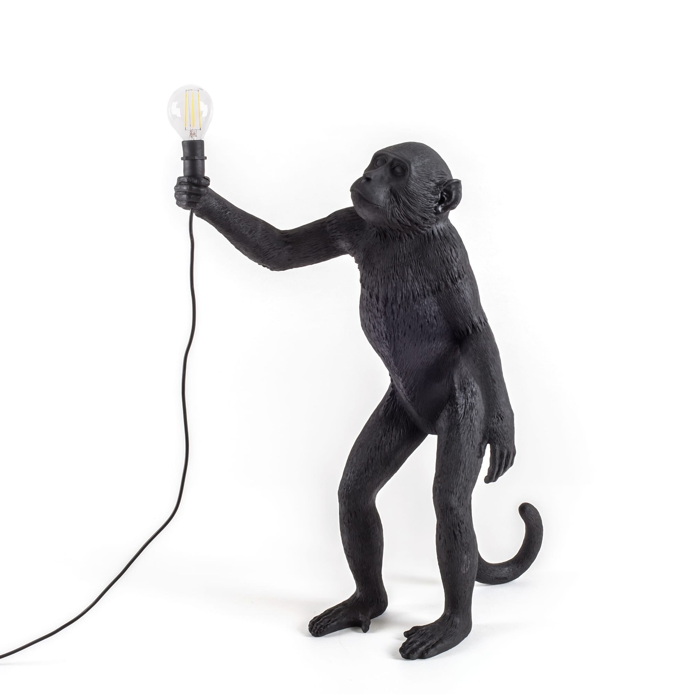 Monkey Lamp Outdoor Stehend, Schwarz