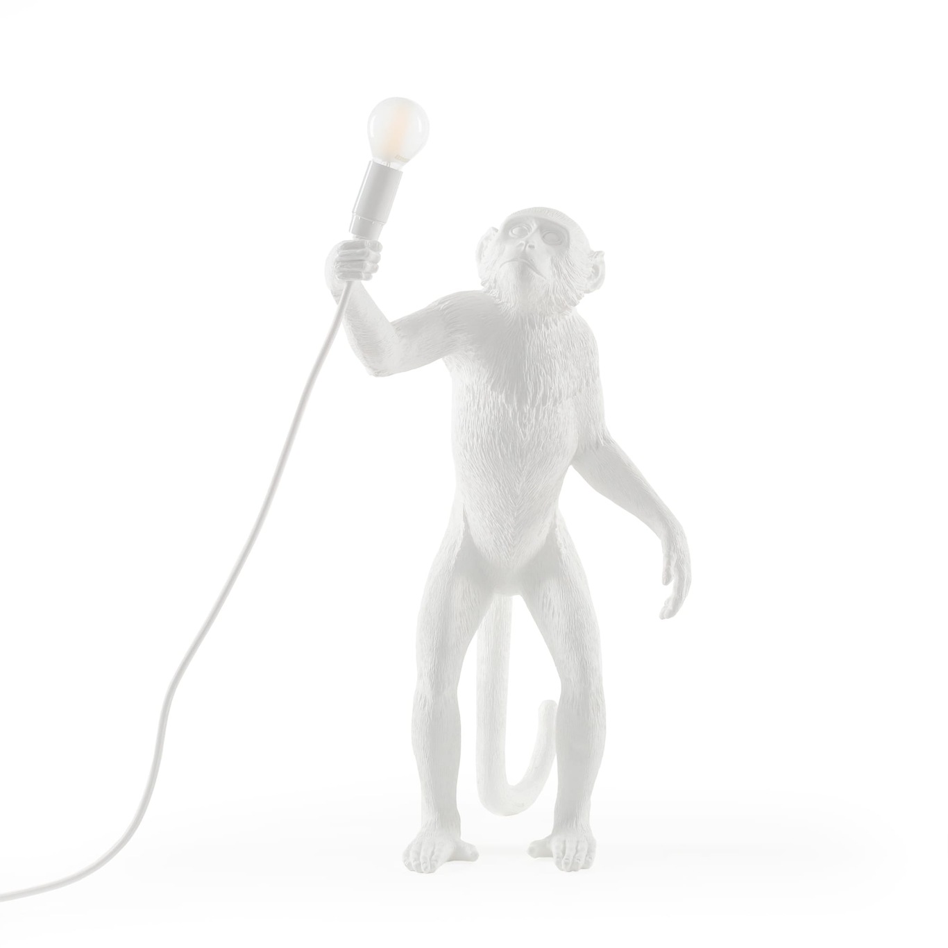 Monkey Lamp Stehend, Weiß