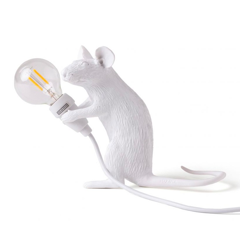 Mouse Lamp Mac Tischlampe, Weiß