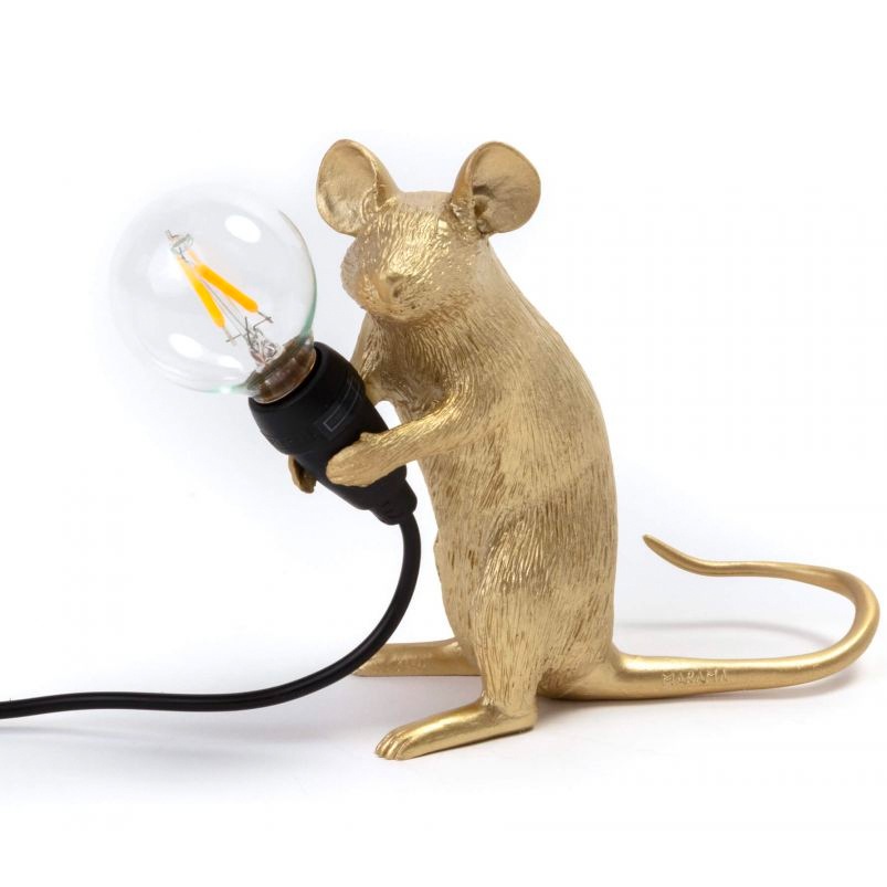 Mouse Lamp Mac Tischlampe, Gold