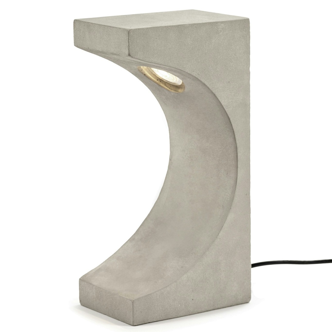 Tangent Concrete Tischlampe H33 cm, Beige